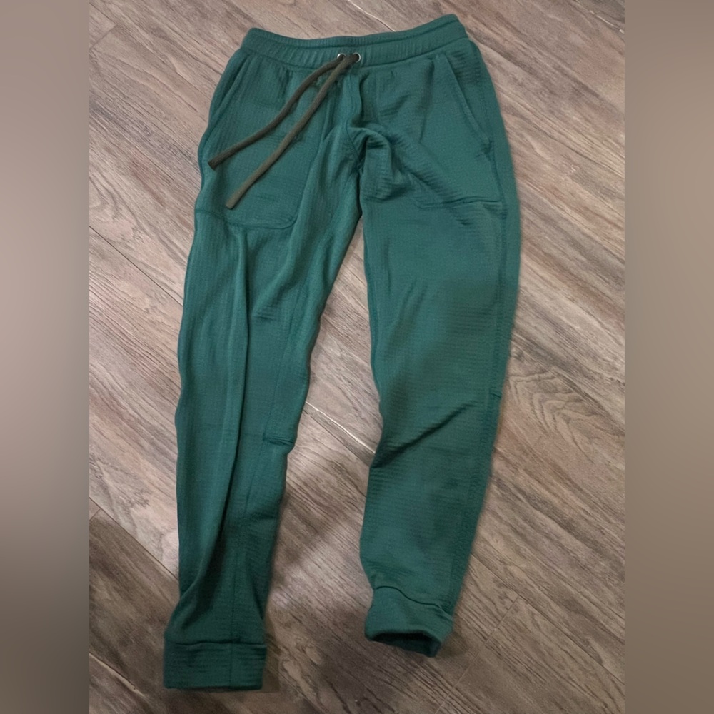 Fayettechill Reed Polartec Power Grid Thermo Sweatpants joggers small Green